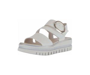 Keilsandalette GABOR "Gabor Sandalen Nappaleder", Damen, Gr. 38,5, braun (latte), Nappaleder, Schuhe (30631502-38,5) latte