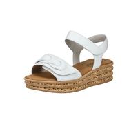 Keilsandalette GABOR "Gabor Sandalen Nappaleder", Damen, Gr. 39, weiß, Nappaleder, casual, Schuhe (22030325-39) weiß