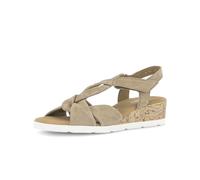 Keilsandalette GABOR "Keilsandalette", Damen, Gr. 37,5, beige, Schuhe (58478528-37,5) beige