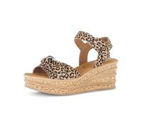 Keilsandalette GABOR "Keilsandalette", Damen, Gr. 37,5, braun (beige), Schuhe (99633346-37,5) beige