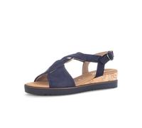 Keilsandalette GABOR "Keilsandalette", Damen, Gr. 37, blau, Schuhe (36079217-37) blau