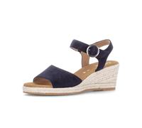 Keilsandalette GABOR "Keilsandalette", Damen, Gr. 38,5, blau, Schuhe (37787413-38,5) blau