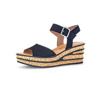 Keilsandalette GABOR "Keilsandalette", Damen, Gr. 38,5, blau, Schuhe (44805027-38,5) blau