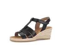 Keilsandalette GABOR "Keilsandalette", Damen, Gr. 38,5, schwarz, Schuhe (82733765-38,5) schwarz