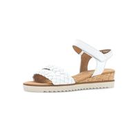 Keilsandalette GABOR "Keilsandalette", Damen, Gr. 38,5, weiß, Schuhe (56519544-38,5) weiß