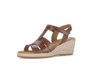 Keilsandalette GABOR "Keilsandalette", Damen, Gr. 38, braun, Schuhe (99321757-38) braun