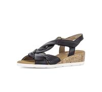 Keilsandalette GABOR "Keilsandalette", Damen, Gr. 38, schwarz, Schuhe (23072421-38) schwarz