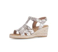 Keilsandalette GABOR "Keilsandalette", Damen, Gr. 39, beige, Schuhe (33709866-39) beige