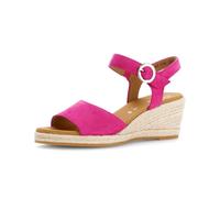 Keilsandalette GABOR COMFORT "Gabor Comfort Sandalen Leder", Damen, Gr. 40, pink, Leder, Schuhe (82226413-40) pink