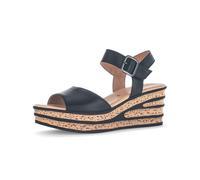 Keilsandalette GABOR "Keilsandalette", Damen, Gr. 42,5, schwarz, Schuhe (82130453-42,5) schwarz
