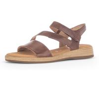 Keilsandalette GABOR "RHODOS", Damen, Gr. 40, braun, Kalbsleder, Schuhe, Sommerschuh, Sandale, in Komfort-Schuhweite G (=weit) (13047660-40) braun