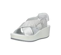 Keilsandalette IGI & CO "IGI & CO Sandalen Leder", Damen, Gr. 39, silber (weiß, silber), Leder, Schuhe (25421736-39) weiß, silber