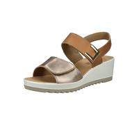 Keilsandalette IMAC "Imac Sandalen Leder", Damen, Gr. 38, champagne, Leder, Schuhe (29722002-38) champagne