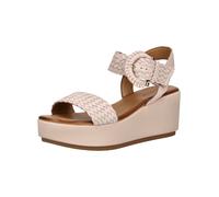 Keilsandalette INUOVO "INUOVO Sandalen Leder", Damen, Gr. 40, rosa (hellrosa), Leder, Schuhe (38678262-40) hellrosa