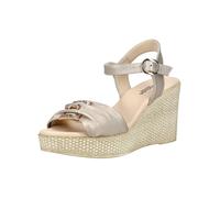 Keilsandalette NERO GIARDINI "Nero Giardini Sandalen Leder", Damen, Gr. 38, sand, Leder, Schuhe (39763125-38) sand