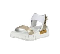 Keilsandalette NERO GIARDINI "Nero Giardini Sandalen Leder", Damen, Gr. 39, platin, Leder, Schuhe (15334250-39) platin