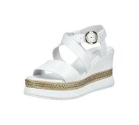 Keilsandalette NERO GIARDINI "Nero Giardini Sandalen Leder", Damen, Gr. 39, weiß, Leder, Schuhe (24662829-39) weiß