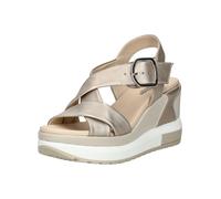 Nero Giardini Sandaletten für Damen aus Italien, Spanien und Portugal für Damen, gold, Gr. 40 EU