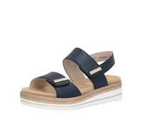 remonte Leder-Keilsandaletten in Dunkelblau - Größe 41 | Damen Sandalen