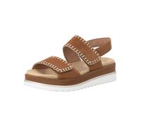 Keilsandalette REMONTE "Remonte Sandalen Leder", Damen, Gr. 39, braun, Leder, Schuhe (82635953-39) braun