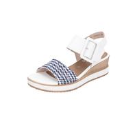 Remonte Riemchensandalen D6453 Damen Leder Weiß/Blau Gr. 39