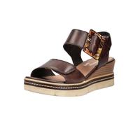 Keilsandalette REMONTE "Remonte Sandalen Leder", Damen, Gr. 41, braun, Leder, Schuhe (23415327-41) braun