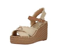 Keilsandalette REPLAY "Replay Sandalen Textil", Damen, Gr. 38, beige, Textil, Schuhe (96430610-38) beige