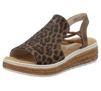 Rieker Damen Pantoletten 62741, Frauen Slipper,Gartenschuhe,Sommerschuhe,sommerclogs,Schlupfschuhe,schluepfschuhe,Slides,Multi (90),37 EU / 4 UK