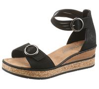 Rieker Damen Klassische Sandalen 63780, Frauen Sandalen,Sommerschuhe,Freizeitschuhe,offene Schuhe,Strandschuhe,schwarz (00),37 EU / 4 UK