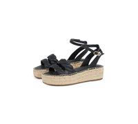 Tommy Hilfiger Shoes Leder-Sandaletten in Schwarz - 56% | Größe 37 | Damen Sandalen