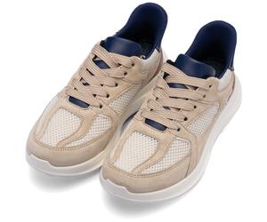 Keilsneaker ARA "MOTION", Damen, Gr. 40, beige (creme kombiniert), Glattleder, Textil, Veloursleder, Schuhe, Freizeitschuh, Halbschuh, Schnürschuh in Komfortweite H (=sehr weit) (19487127-40) creme ko