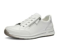 Keilsneaker ARA "OSAKA", Damen, Gr. 4,5 (37,5), weiß, Glattleder, unifarben, Schuhe, Freizeitschuh, Halbschuh, Schnürer in Komfortweite H (=sehr weit) (72139051-4,5) weiß