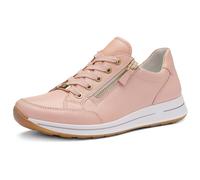 Keilsneaker ARA "OSAKA", Damen, Gr. 6,5, aprikot, Glattleder, unifarben, Schuhe, Freizeitschuh, Halbschuh, Schnürer in Komfortweite H (=sehr weit) (48644818-6,5) aprikot