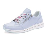 Keilsneaker ARA "OSAKA", Damen, Gr. 7 (41), hellblau, Glattleder, unifarben, Schuhe, Freizeitschuh, Halbschuh, Schnürer in Komfortweite H (=sehr weit) (11619263-7) hellblau
