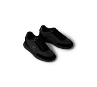 Keilsneaker CALVIN KLEIN "RETRO RUNNER ESS MIX MAT", Damen, Gr. 37, schwarz, Textil, Veloursleder, unifarben, Schuhe, Schnürschuh, Halbschuh, Freizeitschuh mit leichter Laufsohle (52069244-37) schwarz