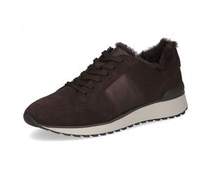 Keilsneaker CAPRICE, Damen, Gr. 38, Warmfutter, dunkelbraun, Leder, Schuhe, Freizeitschuh, Halbschuh, Schnürer mit Kontrastbesatz (30019125-38) dunkelbraun