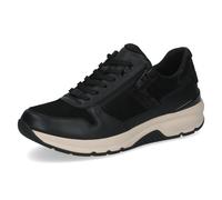Keilsneaker CAPRICE, Damen, Gr. 41, Synthetik Textil, schwarz, Leder, Schuhe, Freizeitschuh, Halbschuh, Schnürer mit Glitzerdetails (38287302-41) schwarz