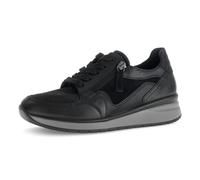 Keilsneaker GABOR "CAPRI", Damen, Gr. 37, schwarz, Kalbsleder, Lederimitat, unifarben, Schuhe, Freizeitschuh, Halbschuh, Schnürschuh in Extraweite K (38373061-37) schwarz