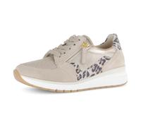 Keilsneaker GABOR "CAPRI", Damen, Gr. 39, beige (bronzefarben, gold), Lacklederimitat, Veloursleder, metallic, Schuhe, Freizeitschuh, Halbschuh, Schnürer, in Weite K (=extraweit) (18577955-39) bronzef
