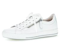 Keilsneaker GABOR "FLORENZ", Damen, Gr. 36, weiß, Kalbsleder, Schuhe Sneaker, weich gepolstertem Schaftrand, Freizeitschuh, Halbschuh, Schnürschuh (62843565-36) weiß