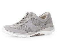 Keilsneaker GABOR ROLLINGSOFT, Damen, Gr. 37, grau, Textil, Veloursleder, Schuhe, Freizeitschuh, Halbschuh, Schnürschuh mit Logoschriftzug (96925255-37) grau