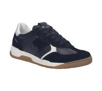 Keilsneaker JOSEF SEIBEL "Arleen 01", Damen, Gr. 38, schwarz (schwarz, weiß), Leder, Veloursleder, kontrastfarbene Details, Schuhe, Freizeitschuh, Halbschuh, Schnürer, Kontrastbesatz, G-Weite (8474211