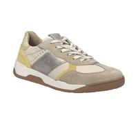 Keilsneaker JOSEF SEIBEL "Arleen 01", Damen, Gr. 40, beige (natur kombiniert), Leder, Veloursleder, kontrastfarbene Details, Schuhe, Freizeitschuh, Halbschuh, Schnürer, Kontrastbesatz, G-Weite (888766
