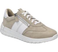 Keilsneaker JOSEF SEIBEL "Gabby 01", Damen, Gr. 38, sand kombiniert, Leder, kontrastfarbene Details, Schuhe, Freizeitschuh, Halbschuh, Schnürschuh in H-Weite (=sehr weit) (17385220-38) sand kombiniert