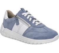 Keilsneaker JOSEF SEIBEL "Gabby 01", Damen, Gr. 40, slate blau, Leder, kontrastfarbene Details, Schuhe, Freizeitschuh, Halbschuh, Schnürschuh in H-Weite (=sehr weit) (16025949-40) slate blau