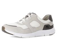 Keilsneaker PIUS GABOR, Herren, Gr. 10 (44,5), grau (hellgrau kombiniert), Mesh, Nubukleder, Schuhe, Schnürschuh, Halbschuh, Freizeitschuh in bequemer Weite G (=weit) (31583369-10) hellgrau kombiniert