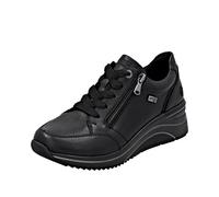Remonte Damen Low-Top Sneaker D0700, Frauen Halbschuhe,lose Einlage,wasserabweisend,remonteTEX,Freizeit,sportlich,straßenschuhe,schwarz (00),39 EU