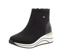 Keilsneaker REMONTE, Damen, Gr. 44, schwarz, Textil, Lacklederimitat, unifarben, modisch, Schuhe, Plateauboots, High Top Stiefelette mit wasserabweisender TEX-Membran (44175444-44) schwarz