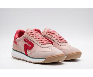 Keilsneaker REPLAY, Damen, Gr. 39, rosa (rosa kombiniert), Leder, Lederimitat, Textil, kontrastfarbene Details, Schuhe, Trend-Sneaker, Halbschuh, Schnürschuh mit Profilsohle (18861006-39) rosa kombini