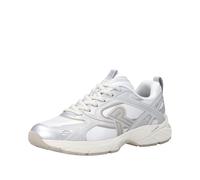 Keilsneaker RIEKER SPORT, Damen, Gr. 37, weiß, Lederimitat, Textil, Strukturmuster, unifarben, Schuhe, Plateau, Freizeitschuh, Halbschuh mit Kontrastbesätzen (41796056-37) weiß